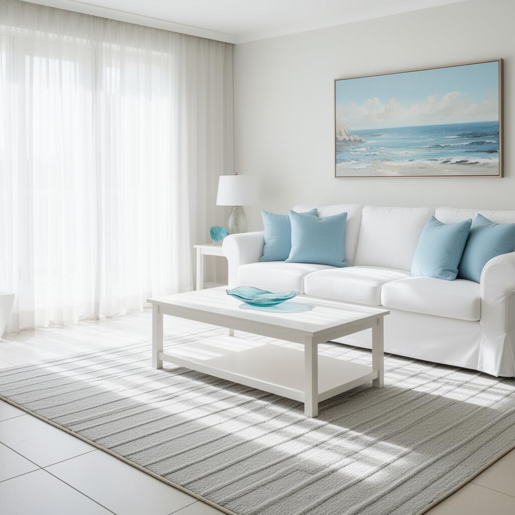 Bright, Coastal Living Room